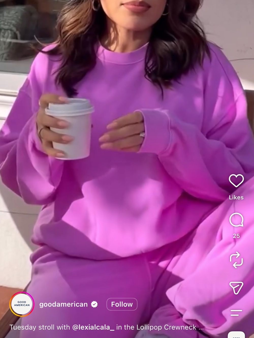 Good American “lollipop” sweatshirt